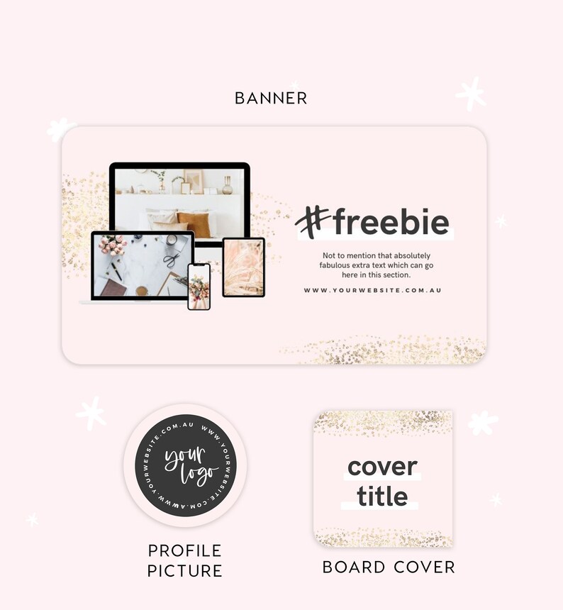 Pinterest Branding Set Templates INSTANT DOWNLOAD Canva Template ...