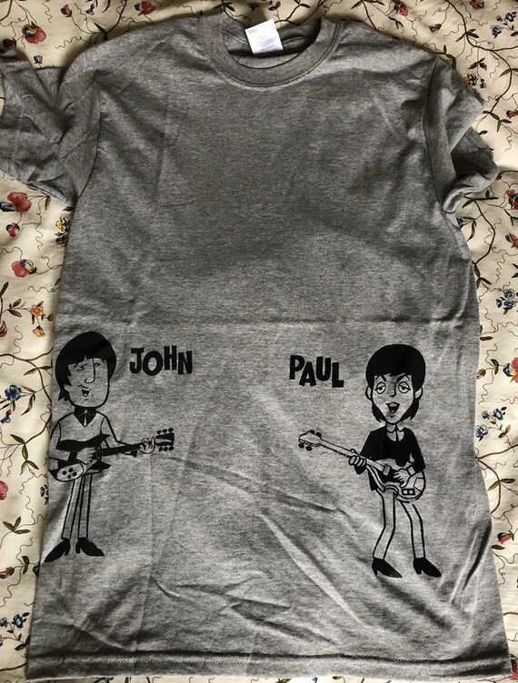 beatles cartoon t shirt