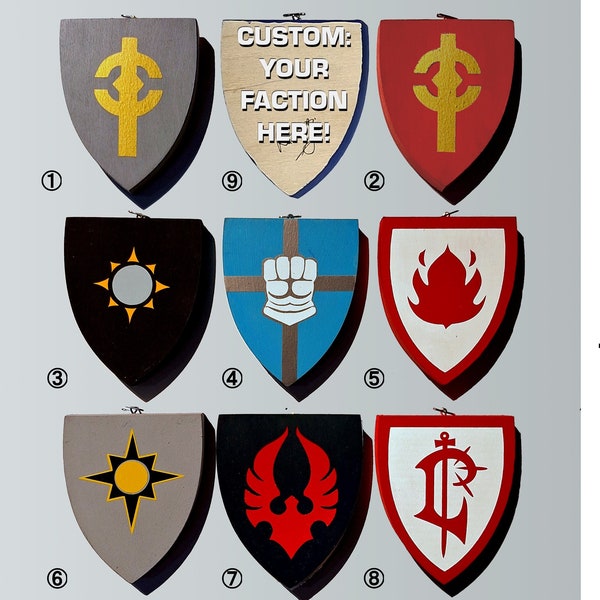 Warcraft Paladin Knightly Orders Crests - Shield Plaque (small)