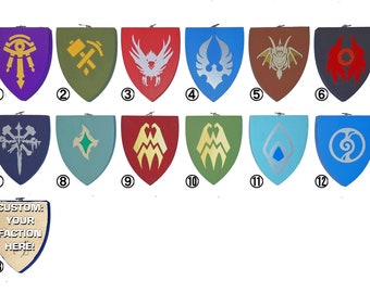 Emblèmes de Warcraft Neutral Factions, Races, and Covenants - Plaque de bouclier (petite)