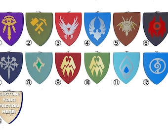 Emblèmes de Warcraft Neutral Factions, Races, and Covenants - Plaque de bouclier (petite)