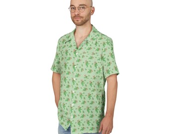 Murloc Fun Unisex Convention Hawaiian Button-Down Shirt  CUSTOMIZE IT