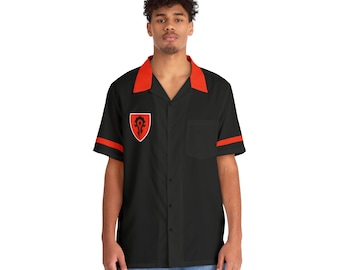 HORDE Unisex Hawaiian Button-Down Shirt Gaming Convention Gift for WoW players (AOP)