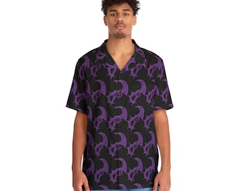 Xal'atath Knaifu Unisex Hawaiian Button-Down Shirt Gaming Convention Gift for WoW players (AOP)