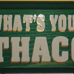 3e D&D: What&#39;s Your THAC0 - Plaque