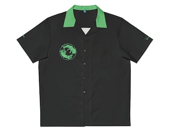 Class Icon MONK Unisex Hawaiian Button-Down Shirt Gaming Convention Gift (AOP)
