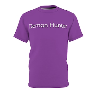 Demon Hunter Class Color Unisex Koszulka z nadrukiem Cut & Sew (AOP)