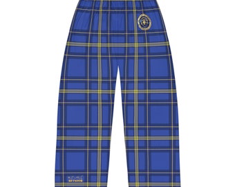 Warcraft Alliance Plaid Men's Pajama Pants (AOP)