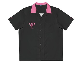 Class Icon PALADIN Unisex Hawaiian Button-Down Shirt Gaming Convention Gift (AOP)
