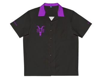 Class Icon DEMON HUNTER Unisex Hawaiian Button-Down Shirt Gaming Convention Gift for WoW players (AOP)