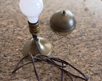 Antique brass lamp good working condition