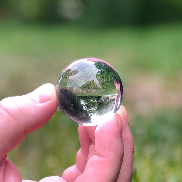 Clear Crystal Ball - 1.5” Leaded Crystal Sphere - Scrying Orb - Metaphysical Tools