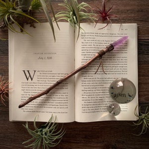 Amethyst Crystal Wand - Handmade Heirloom Quality Electro-formed Copper Magic Wicca Wand - Ritual Tools