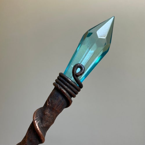 Entangled Crystal Wicca Wand: Copper Preserved Willow, 'Azula'