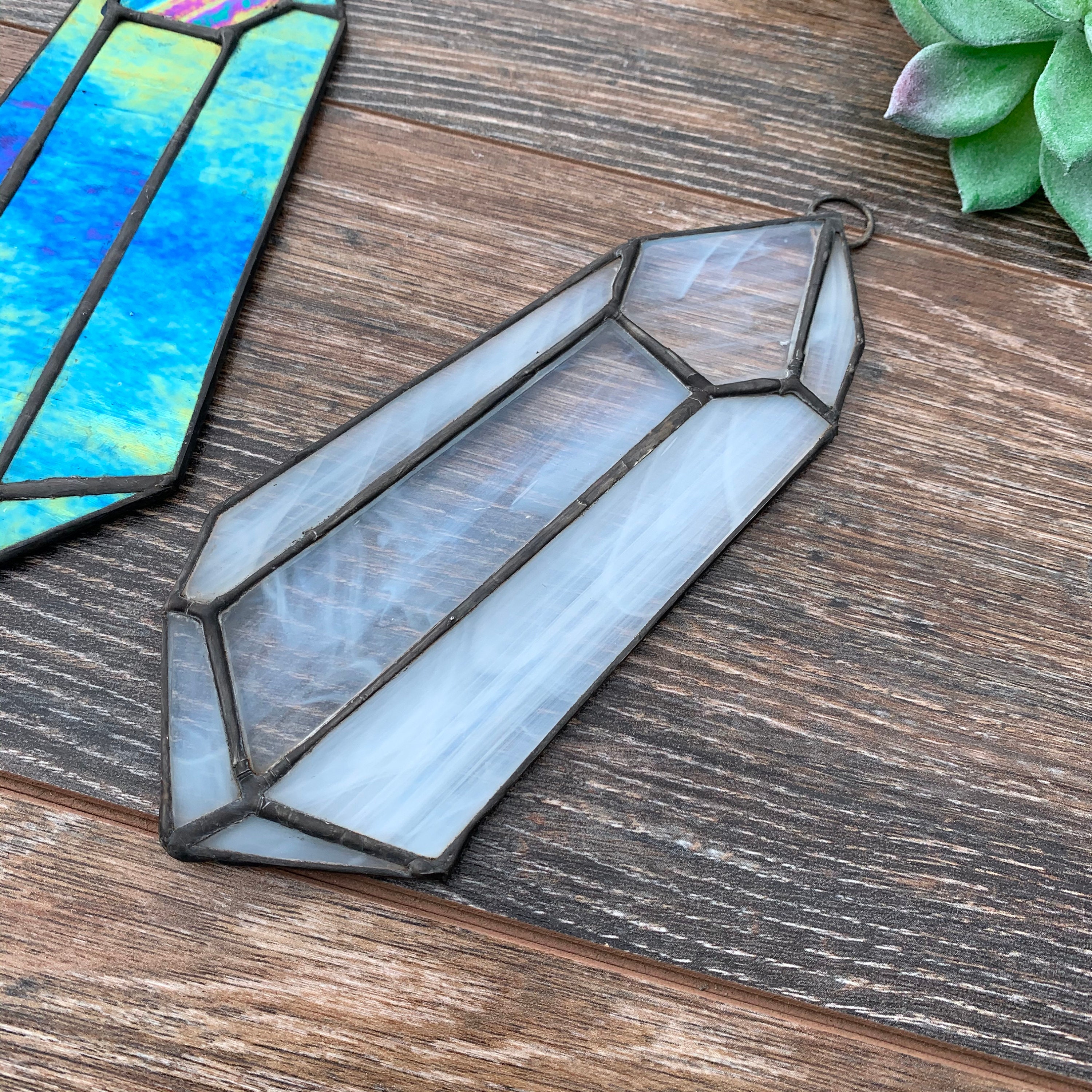 Stained Glass Chakra Suncatcher — Painted Light Stained Glass