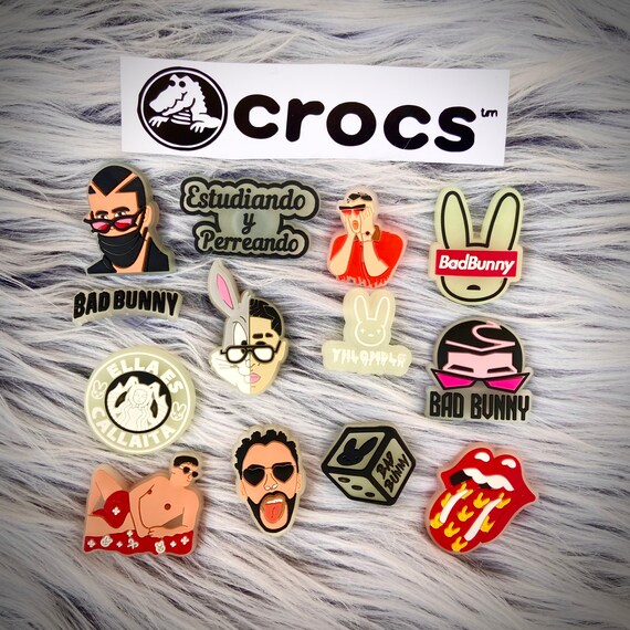 13 Bad Bunny Crocs Charms Set Etsy UK