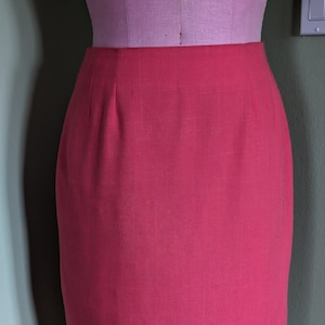 Vintage Coral Pencil Skirt