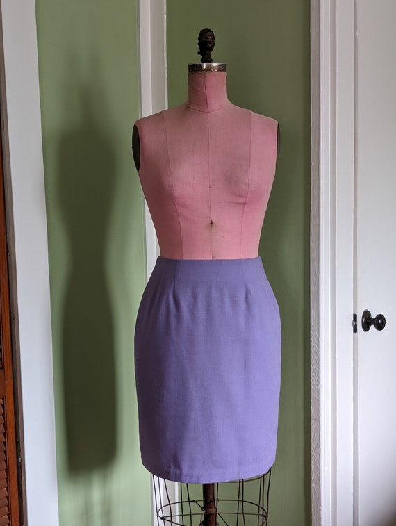 1990s Lilac Pencil Skirt