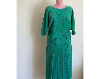Mojie 80s does 20s Drop Waist Dress