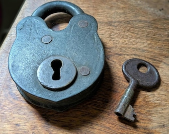 Antique Padlock with Key