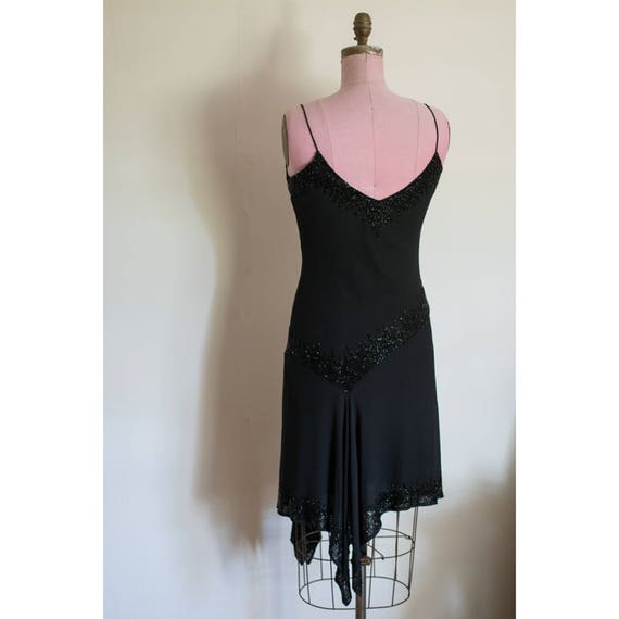1990s JKara New York black dress with beading - image 4