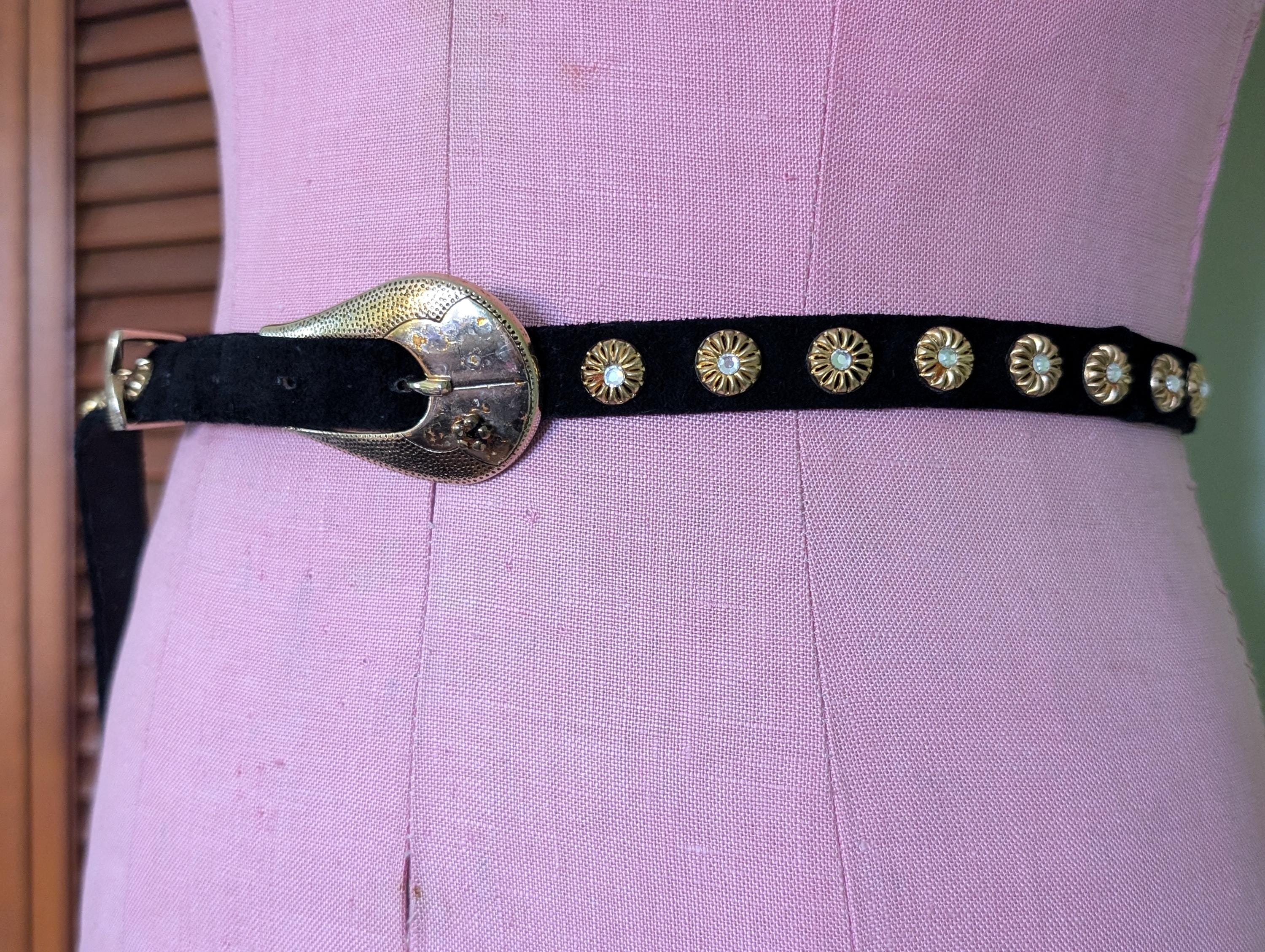 Embroidered Velvet Belt - Etsy display picture 3
