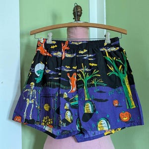 1990s Halloween Print Boxer Shorts