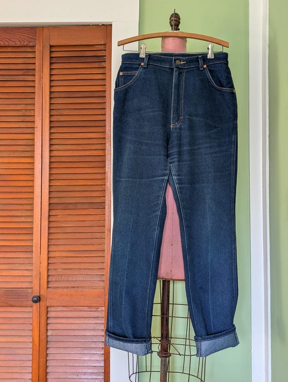 1980s Lee Denim Jeans 30" Waist Cuffed