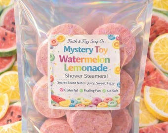 Watermelon Lemonade Toy Shower Steamers | Toy inside | kids shower steamers