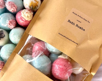 15 mini bath bombs | kids bath bombs|assorted color&scent| 15 pack | moisturizing bath bomb | kids bath  | bath bombs for kids | assorted
