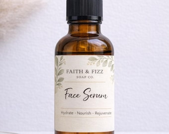 Face  Serum | Frankincense & Carrot Seed | Natural Glow Facial Oil | Hydrating Botanical Skincare | 1 oz