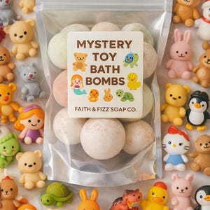 Toy Bath Bombs | Mystery  Bath Bombs | fruit loop scented | Fruity Scents | moisturizing bath bombs | sensitive skin kids