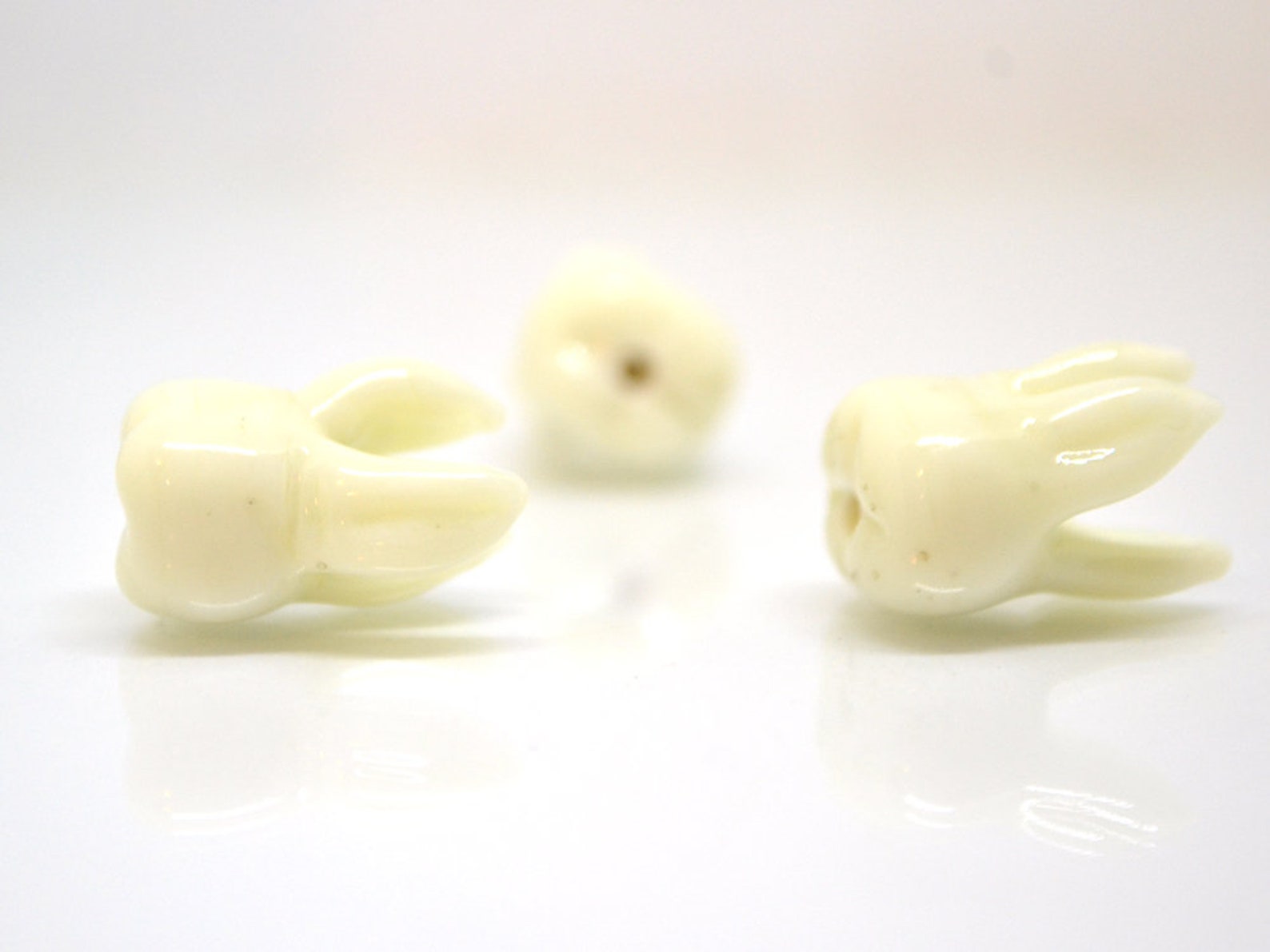 Glass Root tooth beads Molar beads Dentist gift prank Teeth Etsy