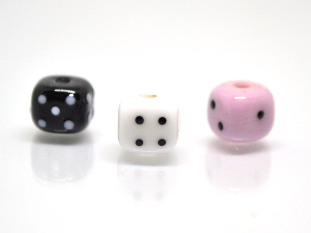 9012 - 5x5mm Small Dice Bead - Black