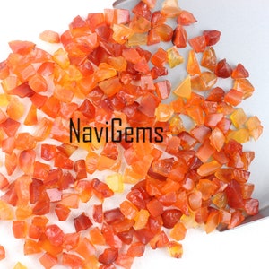 AAA Quality 50 Pieces Natural Carnelian Rough,Loose Gemstone,6-8 mm approx,Rough Gemstone,Carnelian Rough,Making Jewelry,Undrilled,Wholesale