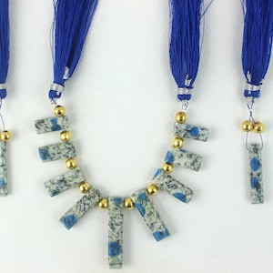 AAA Quality 1 Necklace Pair Earring Natural K2 Jasper,Rectangle Shape, Faceted   K2 Jasper, Handmade Beads,k2 jasper Gemstone,Jasper Beads