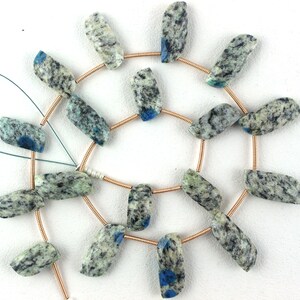 AAA Quality 1 Strand Natural K2 Jasper S Shape Faceted 7x13-8x19mm Approx 11&quot; Long K2 Jasper Handmade Beads k2 jasper Gemstone,Jasper Beads