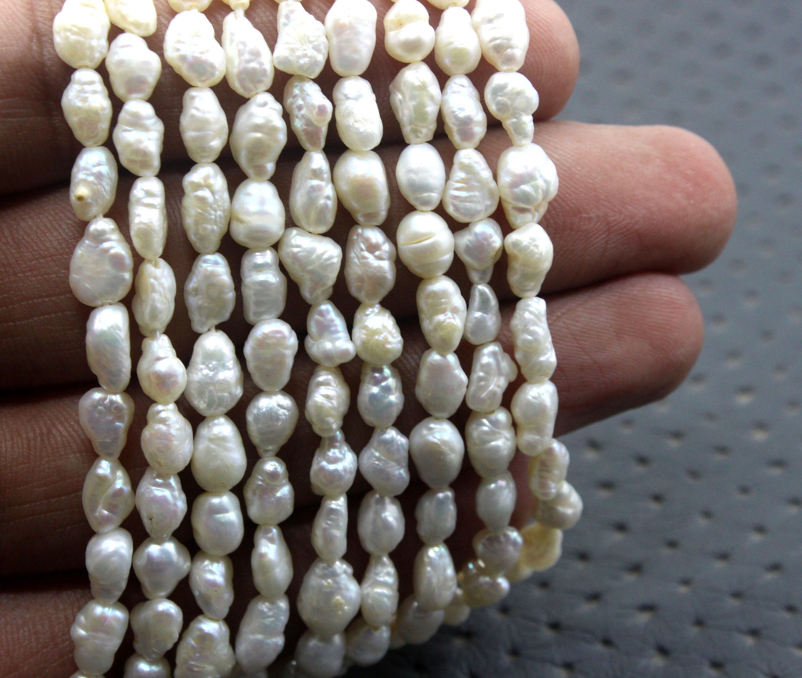 13 Long 1 Strand Natural Pearl Gemstone Polished Rough Etsy