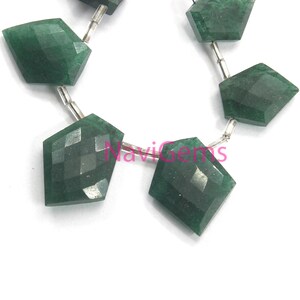 Unique 7 Pieces Genuine Beautiful Beads Natural Green Aventurine Briolette Beads Fancy Shape Beads Size 13x16-19x22 MM Aventurine Jewelry