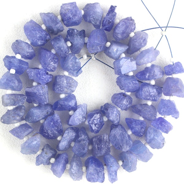 AAA Quality  50 Piece Tanzanite Rough,Natural Tanzanite Rough Gemstone,MakingJewelry,6-8MM Approx,Tanzanite,Drilled Gemstone,Wholesale Price