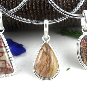 Stunning 1 Pendant,Sterling Silver Pendants,Butterfly jasper,Natural Jasper,Landscape Jasper,Pendants,Necklace Pendants,Gemstone,Wholesale