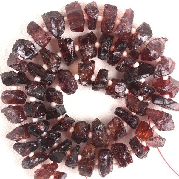 AAA Quality 50 Pieces Natural Garnet Rough,Drilled Gemstone,6-8 MM Approx,Making Jewelry,Raw Garnet,Red Garnet,Wholesale Price New Arrival