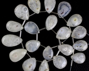 Solar Quartz Pear Briolette Strand: Natural Gemstone Beads (20 Pieces)