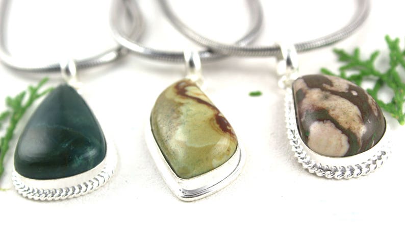1 Pendant,Sterling Silver Pendant,Blood stone,Coconut Jasper,Natural Jasper,Pendant,Necklace Pendant,Stone Pendant,Jasper,Gemstone,Wholesale