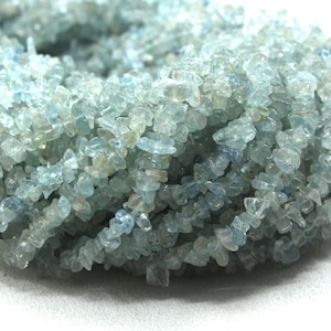 16&quot; Long Natural Aquamarine Chips Beads,Uncut Beads,Aquamarine Beads,4-6 MM,Jewelry Making,Polished Smooth Beads,Gemstone ,Wholesale Price