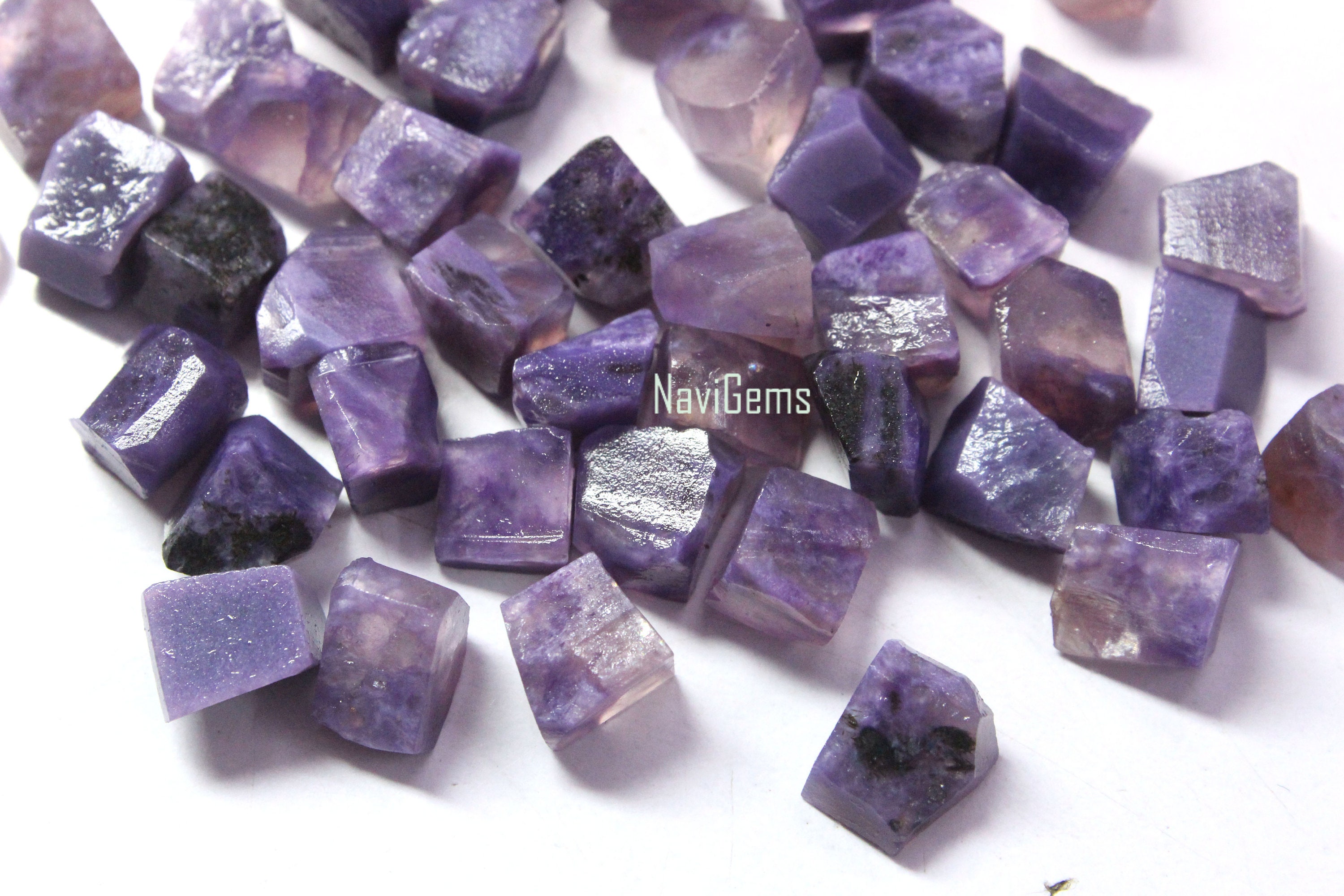 AAA Charoite Rough Gemstone: 50 Piece Lot, 6-8mm, Jewelry Making - Etsy
