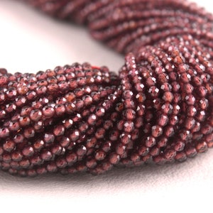 Best Quality 1 Strand Natural Garnet Rondelle Faceted beads, 2.5 MM, Garnet Beads,Making Jewelry,Garnet Gemstone,Wholesale Price