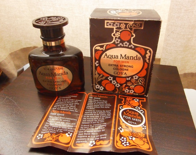 Vintage Aqua Manda for Men Extra Strong Cologne New Etsy