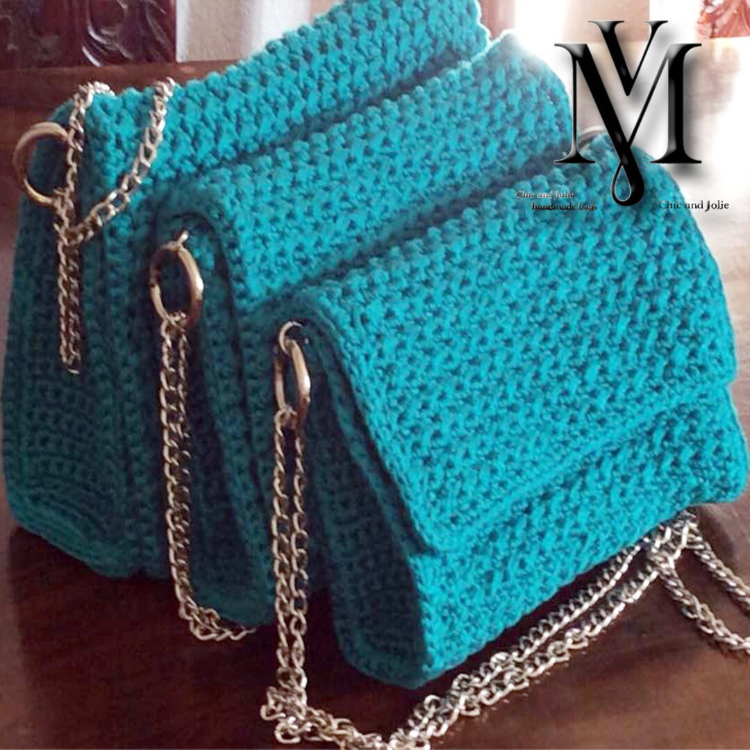 Handmade, Knitted Bag in Three Sizes Etsy