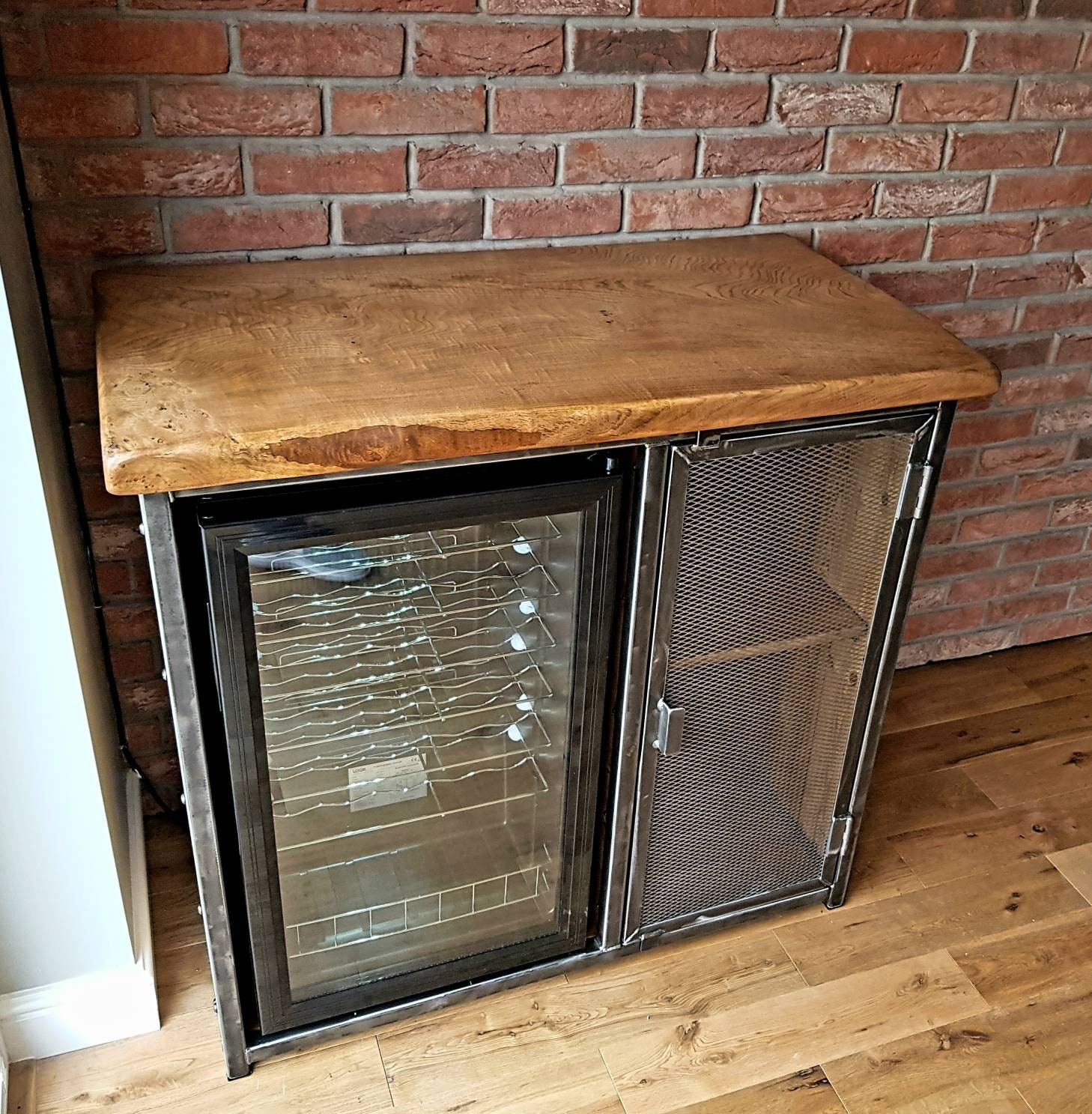 Industrial Style Drinks Wine Beer Cupboard Sideboard Etsy